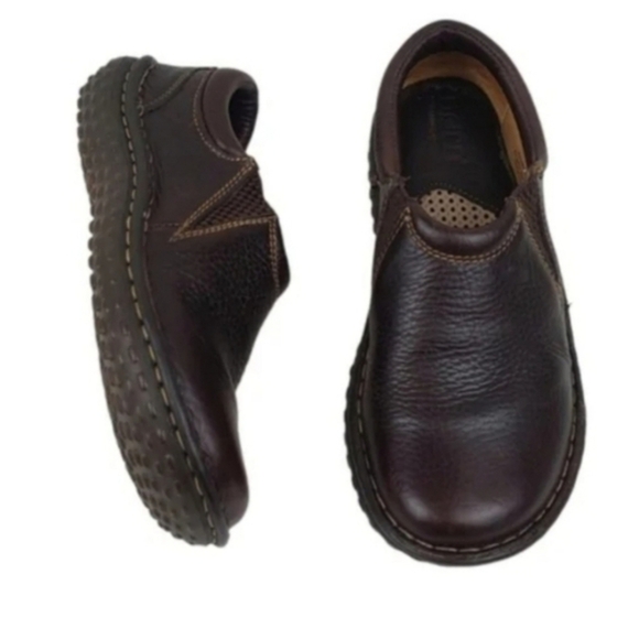 Born brown leather flat loafers Size 6/36.5 - Picture 1 of 9